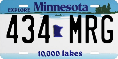 MN license plate 434MRG