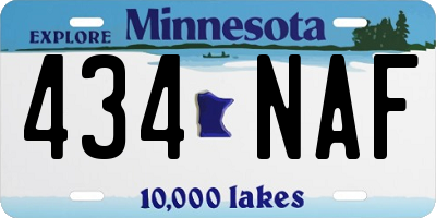 MN license plate 434NAF