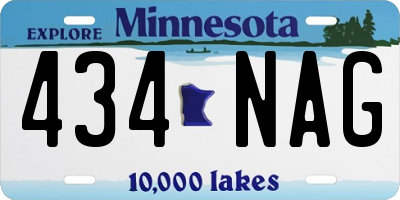 MN license plate 434NAG