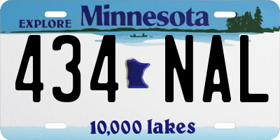 MN license plate 434NAL