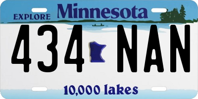 MN license plate 434NAN