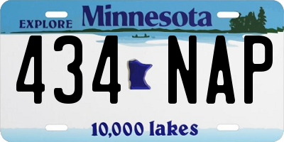MN license plate 434NAP