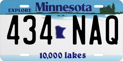 MN license plate 434NAQ