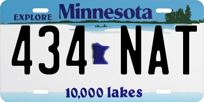 MN license plate 434NAT