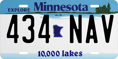 MN license plate 434NAV