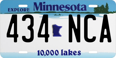 MN license plate 434NCA