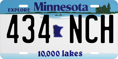 MN license plate 434NCH