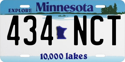 MN license plate 434NCT