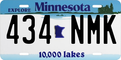 MN license plate 434NMK