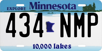 MN license plate 434NMP