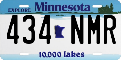 MN license plate 434NMR