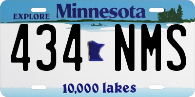MN license plate 434NMS