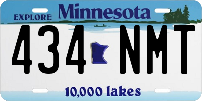 MN license plate 434NMT