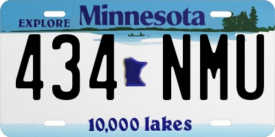 MN license plate 434NMU