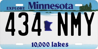 MN license plate 434NMY
