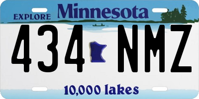 MN license plate 434NMZ