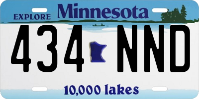 MN license plate 434NND