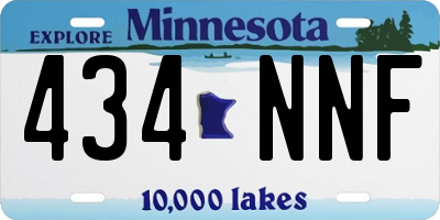 MN license plate 434NNF