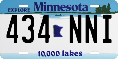 MN license plate 434NNI