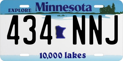 MN license plate 434NNJ