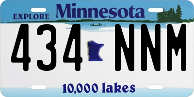 MN license plate 434NNM