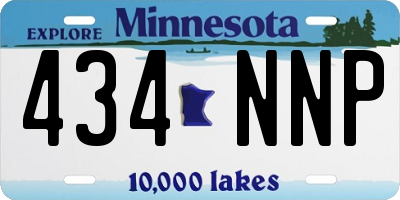 MN license plate 434NNP