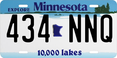 MN license plate 434NNQ