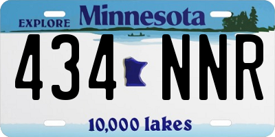 MN license plate 434NNR