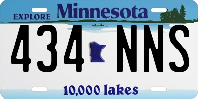 MN license plate 434NNS
