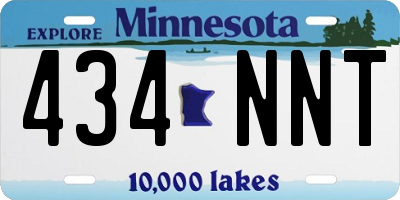 MN license plate 434NNT