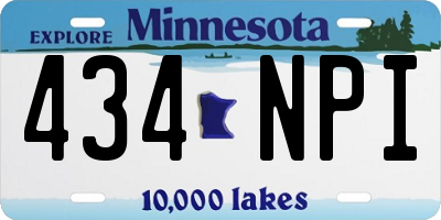 MN license plate 434NPI