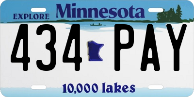 MN license plate 434PAY