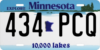 MN license plate 434PCQ