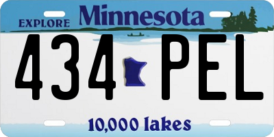 MN license plate 434PEL