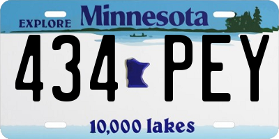 MN license plate 434PEY
