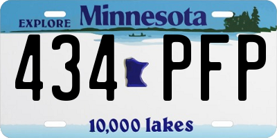MN license plate 434PFP