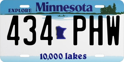 MN license plate 434PHW