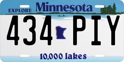MN license plate 434PIY