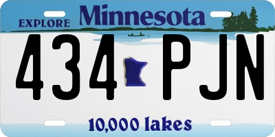 MN license plate 434PJN
