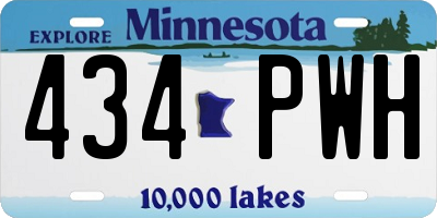 MN license plate 434PWH