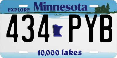 MN license plate 434PYB