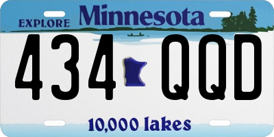 MN license plate 434QQD