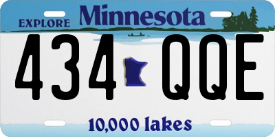 MN license plate 434QQE