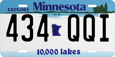 MN license plate 434QQI