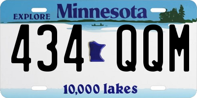 MN license plate 434QQM