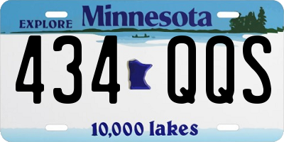 MN license plate 434QQS