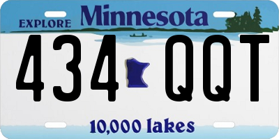 MN license plate 434QQT