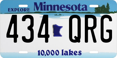 MN license plate 434QRG