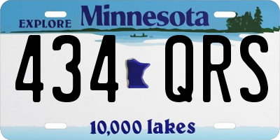 MN license plate 434QRS