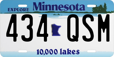 MN license plate 434QSM